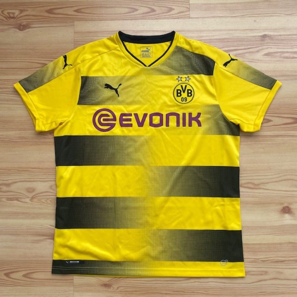 Borussia Dortmund 17/18 Home Model PUMA Short Sleeve Jersey(Yellow)